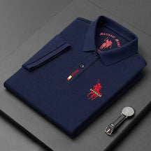 Original Korean Embroidered Polo Shirt (You Get The Minimalist Watch as a Gift)