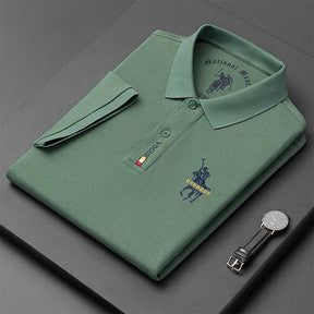 Original Korean Embroidered Polo Shirt (You Get The Minimalist Watch as a Gift)