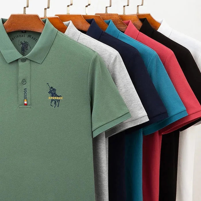 Original Korean Embroidered Polo Shirt (You Get The Minimalist Watch as a Gift)