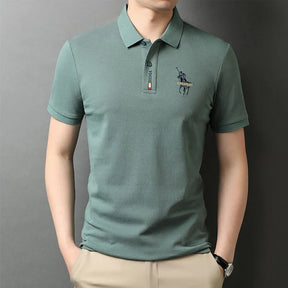 Original Korean Embroidered Polo Shirt (You Get The Minimalist Watch as a Gift)