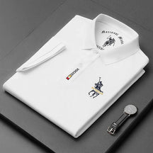 Original Korean Embroidered Polo Shirt (You Get The Minimalist Watch as a Gift)