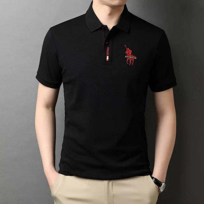 Original Korean Embroidered Polo Shirt (You Get The Minimalist Watch as a Gift)