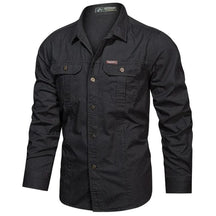 Military Style Long Sleeve Shirt With Pockets, Buttons and Unique Original Design - John Karlo UK